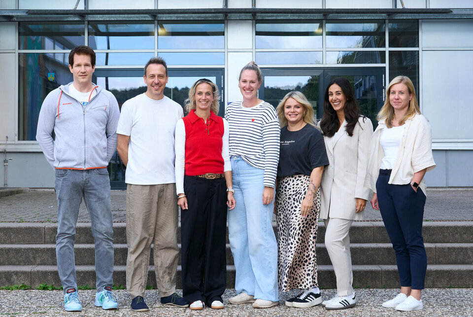 Gruppenfoto von Lehrerinnen und Lehrern der Jahrgangsstufe 8
