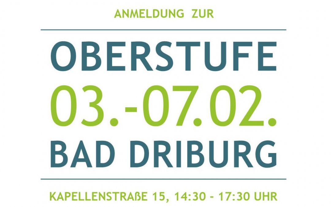 Gesamtschule Bad Driburg geht in die zweite Runde –  Informationen zur Anmeldung für die gymnasiale Oberstufe