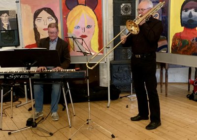 Dr. Wolfgang Martin und Martin Rieckmann sorgten für musikalische Unterhaltung.